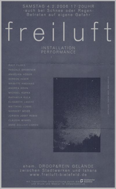 Freiluft Einladungskarte und Plakat 2006 Freiluft Einladungskarte und Plakat 2006